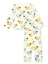 Stella Mccartney Sheep-print Cotton Trousers (set Of Two) In Neutrals