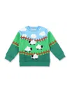 Stella Mccartney Printed Cotton Fleece Sweatshirt In Multi