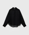 Stella Mccartney Sheer Polka Dot Chiffon Shirt