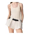 Stella Mccartney Sheer Ribbed Kelsun Tank Top In Neutral