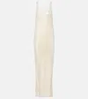 Stella Mccartney Sheer Sequined Maxi Dress In White