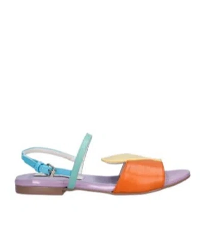 STELLA MCCARTNEY SHELL PATTERN FLAT SANDALS
