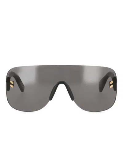 Stella Mccartney Shield Frame Sunglasses In Black