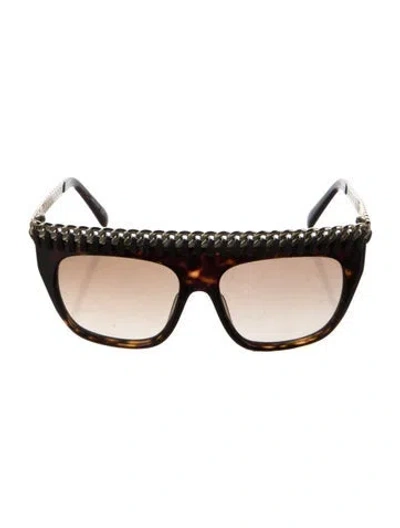 Pre-owned Stella Mccartney Shield Gradient Sunglasses In Brown
