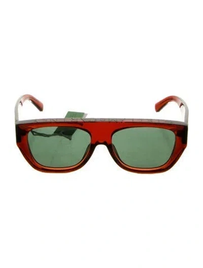 Pre-owned Stella Mccartney Shield Tinted Sunglasses In Brown