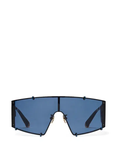 Stella Mccartney Shield-frame Sunglasses In Blau