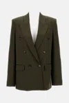 Stella Mccartney Shiny Tailoring Iconic Jacket In Green