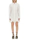 Stella Mccartney Women's Poplin Dress In White
