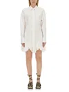 Stella Mccartney Women's Poplin Dress In White