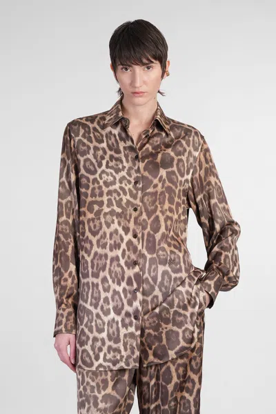Stella Mccartney Shirt In Animalier Viscose