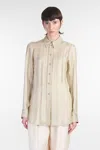 Stella Mccartney Shirt In Beige Silk In Neutral