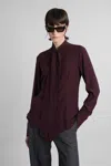 Stella Mccartney Shirt In Bordeaux Silk In Red