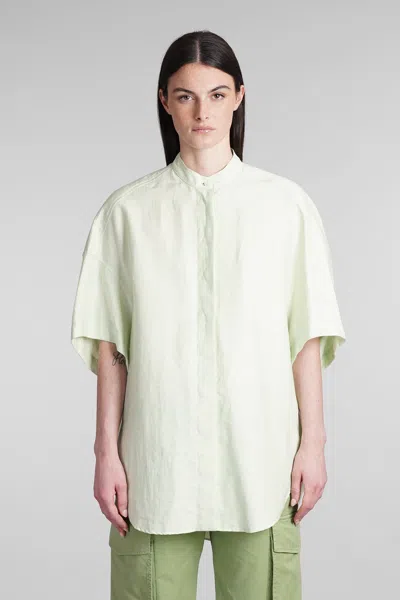 Stella Mccartney Shirt In Green Linen