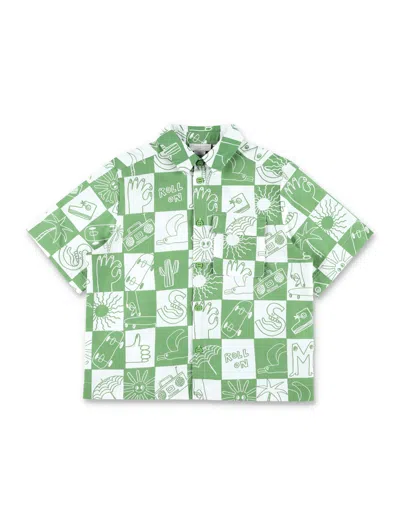 Stella Mccartney Kids' Shirt Skate In Green