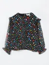 Stella Mccartney Printed Chiffon Shirt In Schwarz