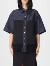 Stella Mccartney Embroidered Denim Shirt In Brown