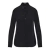 Stella Mccartney Long-sleeved Button-up Shirt In Black