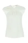 Stella Mccartney Ring-hardware Cold-shoulder T-shirt In White