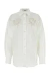 Stella Mccartney White Poplin Oversize Shirt In White