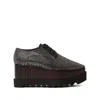 Stella Mccartney Elyse Crystal Platform Shoes In Black
