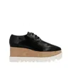 Stella Mccartney Elyse Crystal Star Platform Oxfords In Black