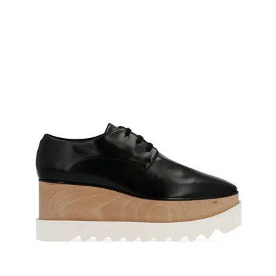 Stella Mccartney Elyse Platform Lace-up Shoes In Black