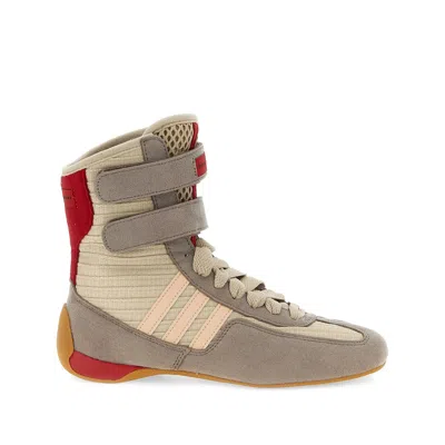 Stella Mccartney Rasant 2.0 Vegan And Mesh-trimmed Canvas High-top Sneakers In Neutral