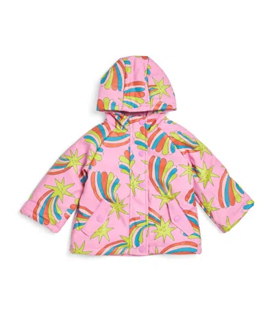 Stella Mccartney Babies'  Kids Shooting Star Parka (6-36 Months) In Pink