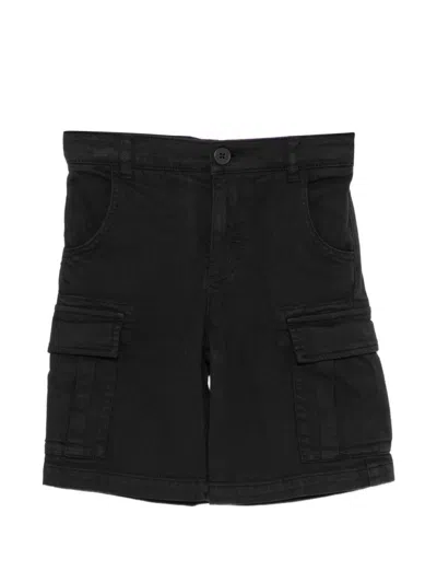 Stella Mccartney Kids' Short Cargo With Logo Application In Black