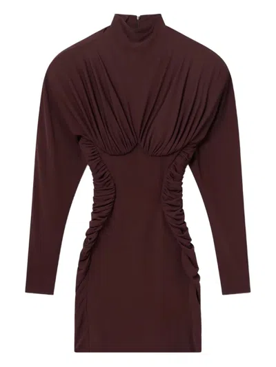 STELLA MCCARTNEY STELLA MCCARTNEY SHORT HIGH-NECK DRESS WITH RUFFLES