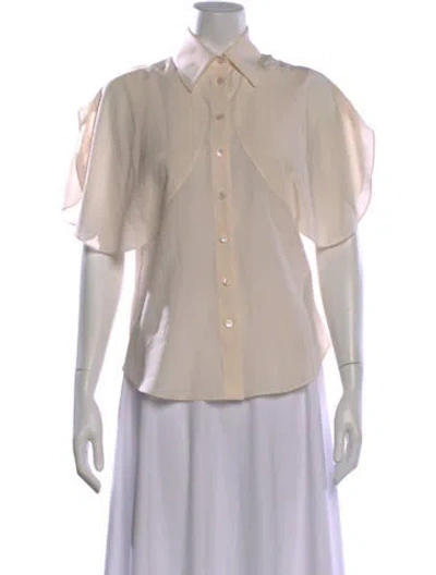 Pre-owned Stella Mccartney Short Sleeve Blouse In Neutral