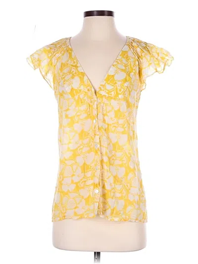 Pre-owned Stella Mccartney Short Sleeve Blouse In Yellow