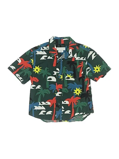 Pre-owned Stella Mccartney Kids'  Short Sleeve Button Down Shirt In Green