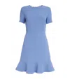 Stella Mccartney Short-sleeve Ruffled Mini Dress In Blue