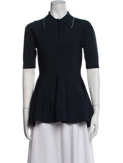 Pre-owned Stella Mccartney Short Sleeve Polo W/ Tags In Blue