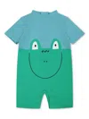 Stella Mccartney Short Sleeve Romper In Blue