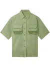 Stella Mccartney Organic Cotton Utility Shirt In Green