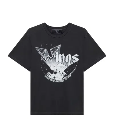 Stella Mccartney Wings Graphic Cotton T-shirt In Grey