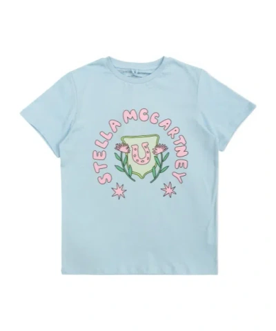 Stella Mccartney Short-sleeved T-shirt In Blue