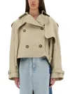 Stella Mccartney Short Trench Coat With Belt