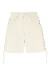 Stella Mccartney Side Lace-up Detailed Twill Shorts