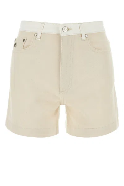 STELLA MCCARTNEY STELLA MCCARTNEY TWO-TONE DENIM SHORTS