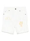 Stella Mccartney Striped Shorts In Cream