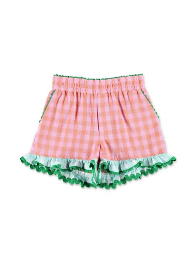 Stella Mccartney Kids' Cotton Shorts In Pink