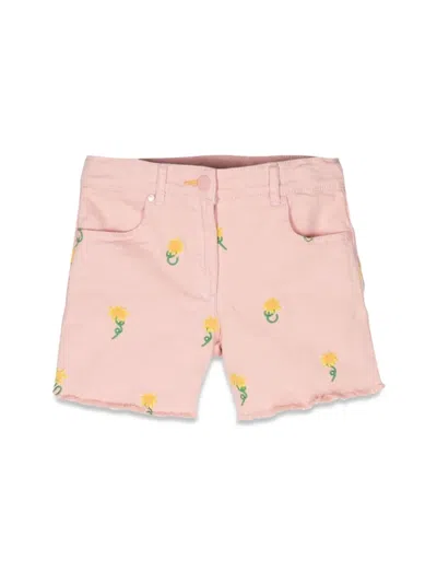 Stella Mccartney Cotton-blend Shorts In Pink