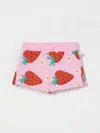 Stella Mccartney Pink Shorts For Baby Girl With Strawberry Print In Pink