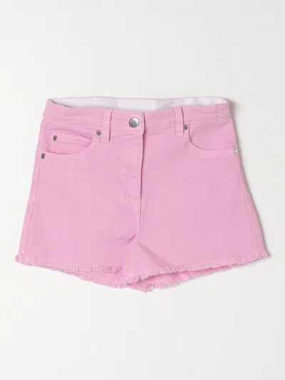STELLA MCCARTNEY SHORTS STELLA MCCARTNEY KIDS KIDS COLOR PINK,F35833010