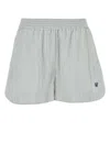 Stella Mccartney Embroidered Stripes Silk Shorts In Stripped