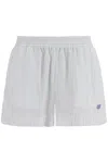 Stella Mccartney Stella Mc Cartney 'striped Silk Shorts In A In White/steel