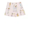 Stella Mccartney Graphic-print Cotton Shorts In Pink